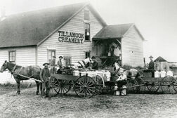 Old photo of a barn