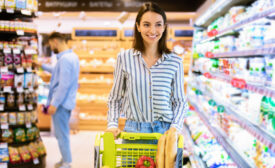 Young woman shopping