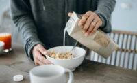 pouring milk