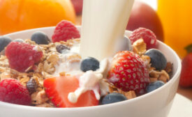 milk and granola