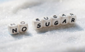 blocks that spell out "no sugar"