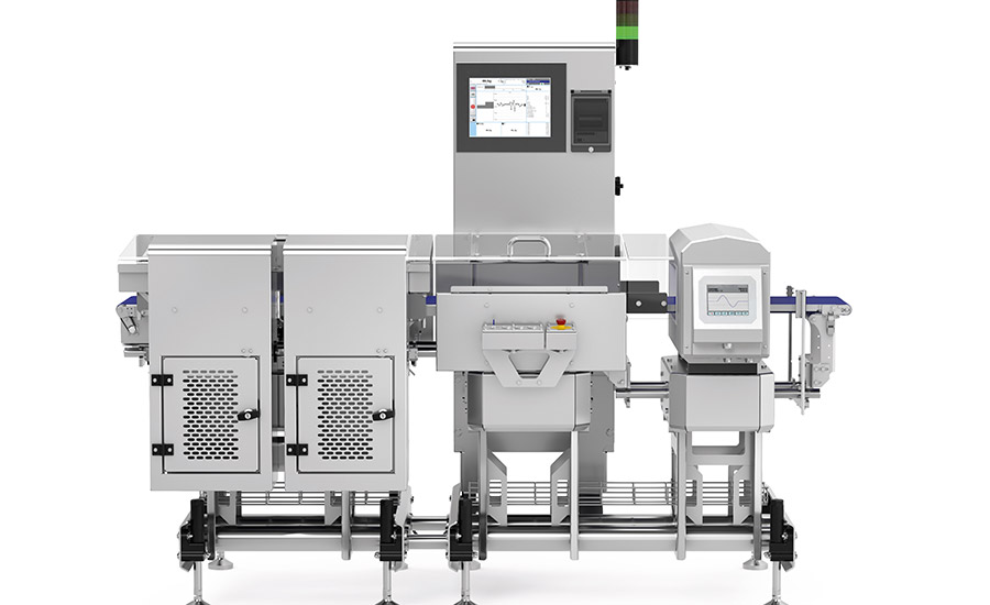 Metal detector/checkweigher combination units