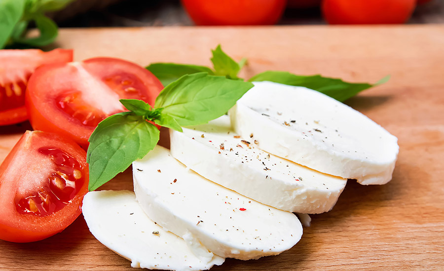 tomato and mozzarella