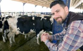 Dairy farmer Afonso Mundo sells Almond milk