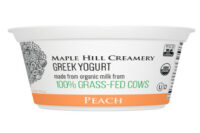 Maple Hill Creamery Greek yogurt peach flavor