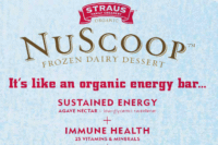 NuScoop frozen dairy dessert is like an organic energy bar Straus family creamery