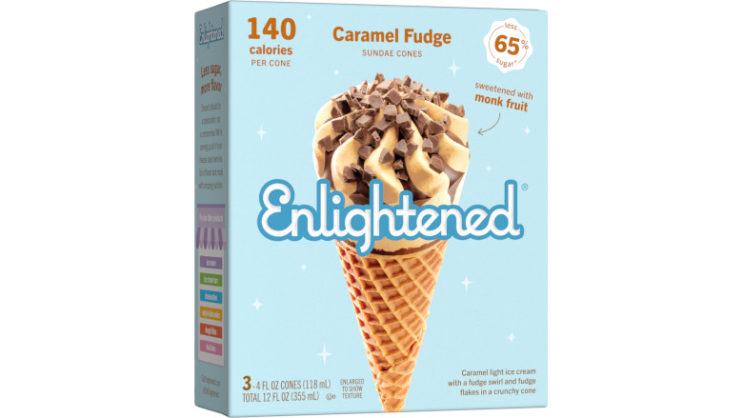 Enlightened Cones, Sugar-Free, Classic - 12 cones, 4.7 oz