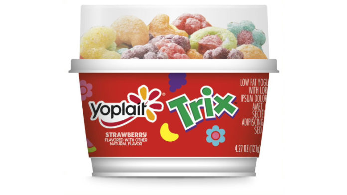 Yoplait Vanilla Kids Yogurt & Lucky Charms Cereal Snack